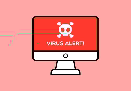Virus Alert Computer Illustration vector
