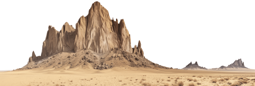 AI generated Desert landscape on a transparent background png