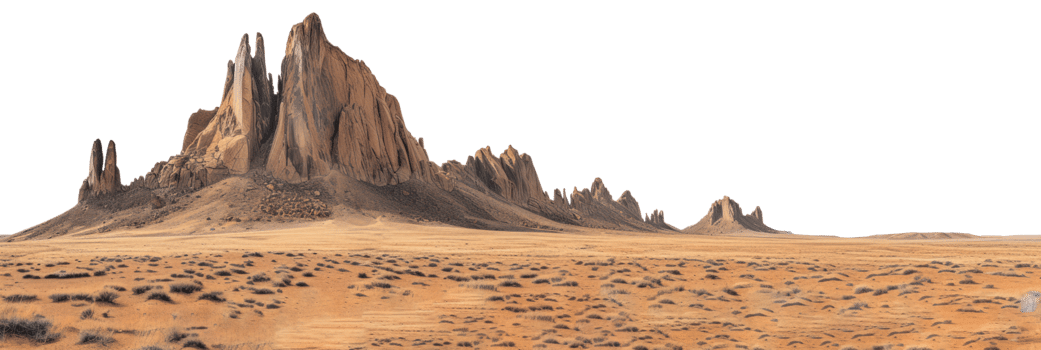 AI generated Desert landscape on a transparent background png