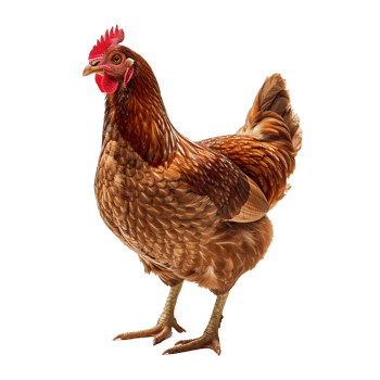 AI generated Chicken isolated on transparent background png