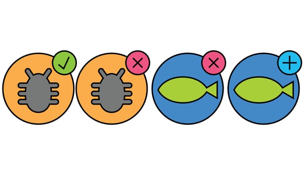 Forest, sea world, and pet animals vector illustration isolated