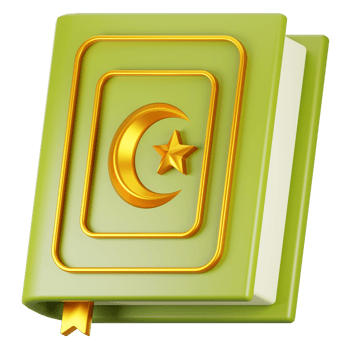 3d rendering ramadan icon concept. 3d illustration al quran icon png