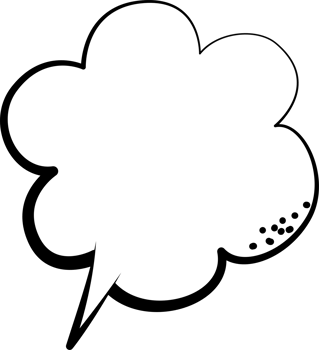 Black and white color speech bubble balloon, icon sticker memo keyword planner text box banner, flat png transparent element design