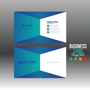 business card for corporate and any use vector