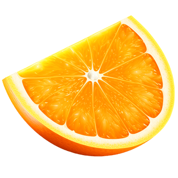 AI generated 3d Orange Slice Image png