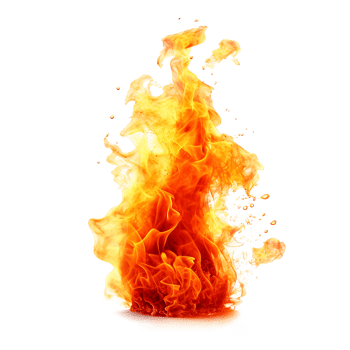 AI generated Fire png isolated on transparent background