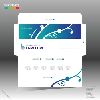 envelope for corporate and any use vector