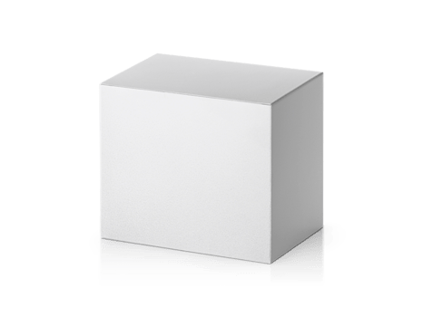 blank packaging white paper cardboard box, transparent background png