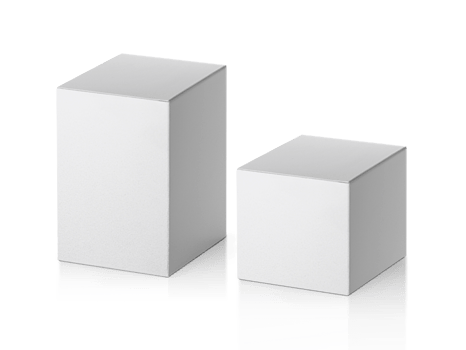 blank packaging white paper cardboard box, transparent background png