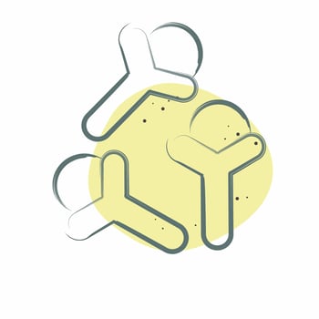 Icon Clove. related to Spice symbol. Color Spot Style. simple design editable. simple illustration vector