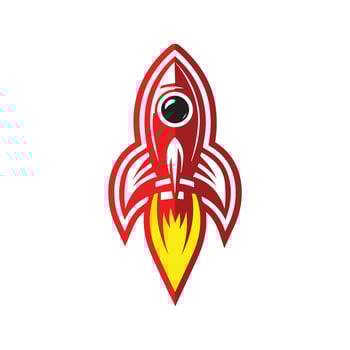 rocket logo template, rocket logo elements, rocket logo vector