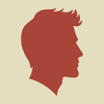 Man head silhouette vector set side view, haircut silhouette, man hairstyle. silhouettes people, silhouettes men.