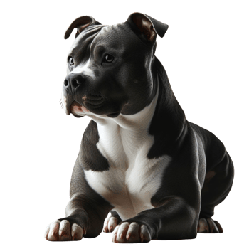 AI generated Elegant American Pit Bull Terrier Enjoying Quality Time Outdoors png