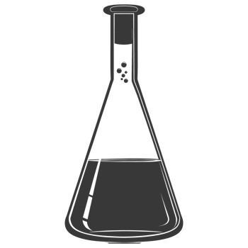 AI generated Silhouette Erlenmeyer tube black color only png