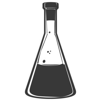 AI generated Silhouette Erlenmeyer tube black color only png