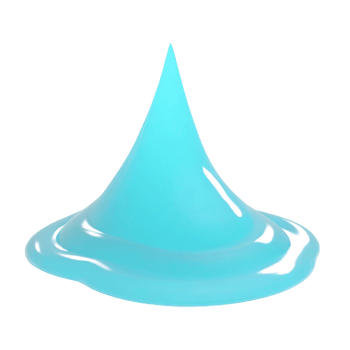 AI generated 3D illustration of water, on transparent background png