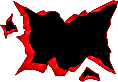 crack border 3d draw design for highlight text sale shock price png
