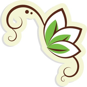 Green leaf froral Eco design with Nature and Environmental Elements decorate png