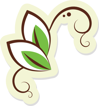 Green leaf froral Eco design with Nature and Environmental Elements decorate png
