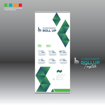 roll up banner for any best use vector