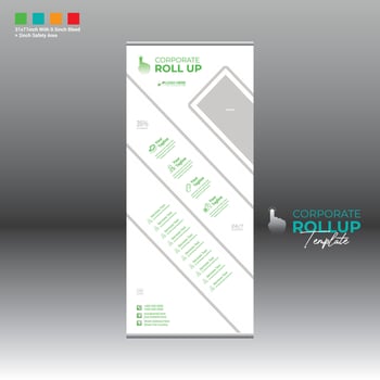 roll up banner for any best use vector