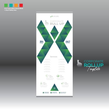 roll up banner for any best use vector