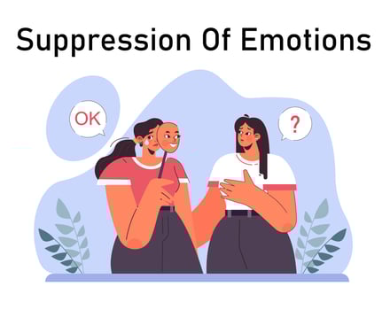 Anxiety. Character mental health issues. Woman coping with psychological vector