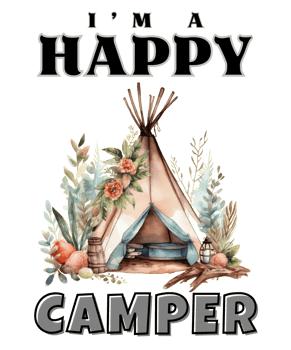 Camping in the forest t-shirt design png