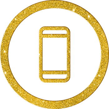 Shimmering Gold Battery Icon png