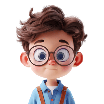 AI generated 3D Rendering of a Toddler Boy Standing and Smiling on Transparent Background - Ai Generated png