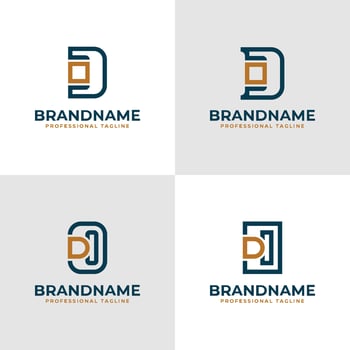 Elegant Letters DO and OD Monogram Logo, suitable for business with OD or DO initials vector