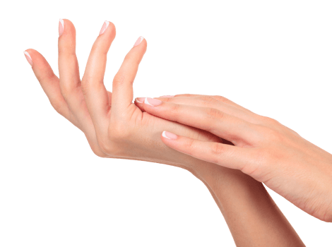 Well-groomed female hands, isolated. Skin care concept. Beauty treatment png
