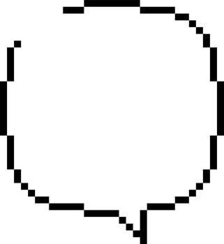 8bit retro game pixel speech bubble balloon icon sticker memo keyword planner text box banner, flat png transparent element design