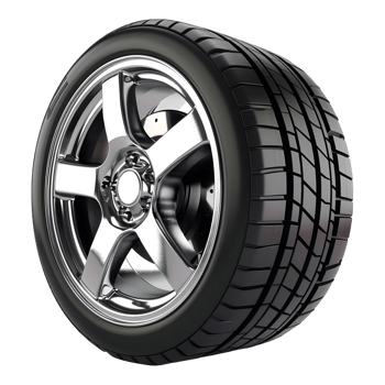 AI generated 3D Rendering of a Car Tire or Rim on Transparent Background - Ai Generated png