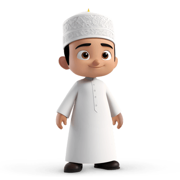 AI generated 3d rendering cartoon little boy character png