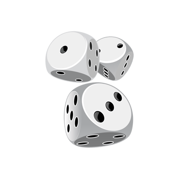 Dice cubes, casino icon png