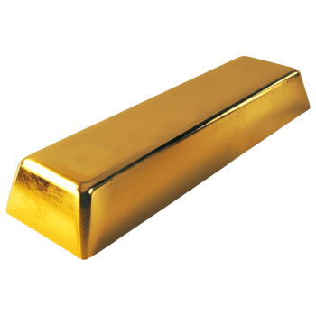 AI generated 3D Rendering of a Gold Bar on Transparent Background - Ai Generated png