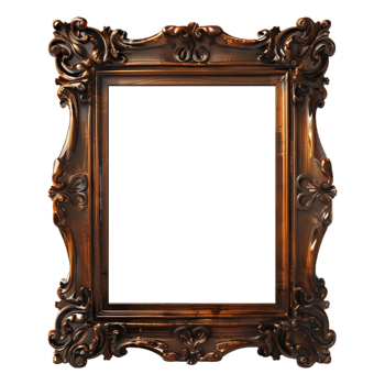 AI generated 3D Rendering of a Picture Frame on Transparent Background - Ai Generated png