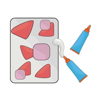 illustration of glue vector
