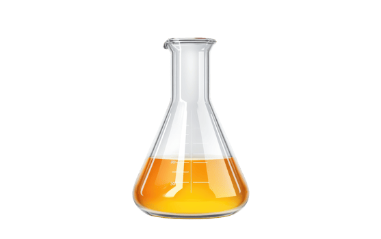 Glass Flask On Transparent Background. png