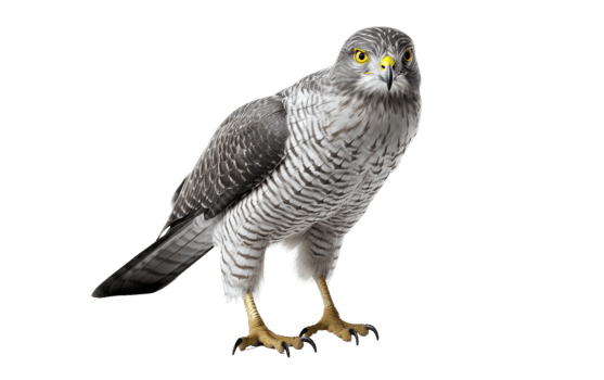 AI generated Goshawk Gaze On Transparent Background. png