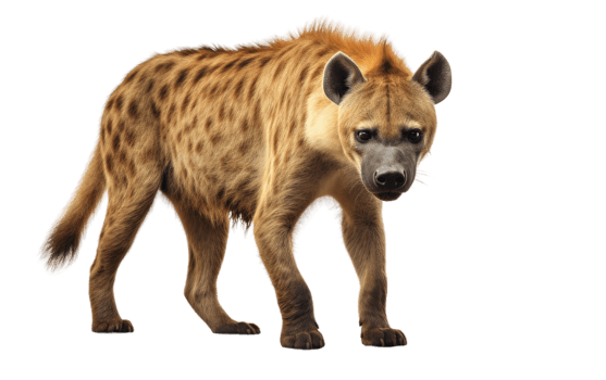 AI generated Majestic Hyena On Transparent Background. png