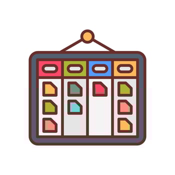 Tasks icon in vector. Logotype vector