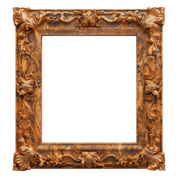 AI generated 3D Rendering of a Modern Picture Frame on Transparent Background - Ai Generated png