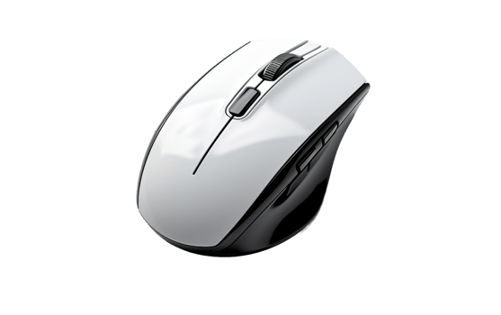 AI generated Wireless Mouse On Transparent Background png