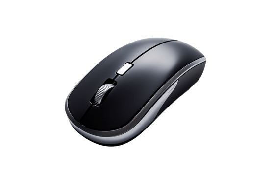 AI generated Elegant Wireless Mouse On Transparent Background png