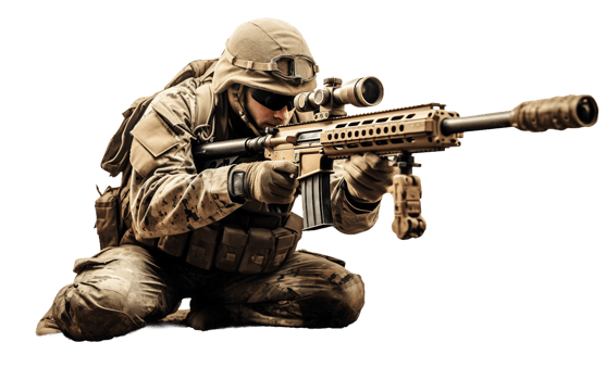 AI generated Dangerous Precision Unleashed On Transparent Background png