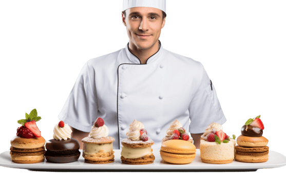 AI generated Delectable Dessert Symphony On Transparent Background png