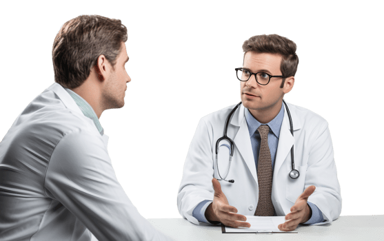 AI generated Conversing Medical Expert On Transparent Background png