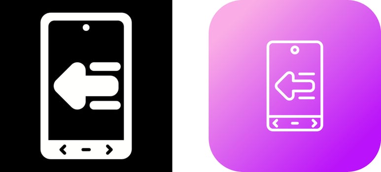 Unique Two Icons Set vector